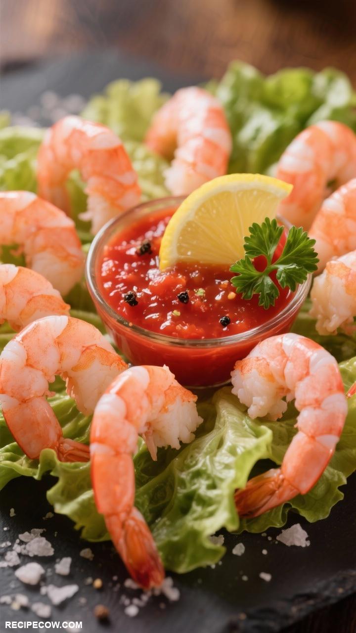 appetizer recipes Shrimp Cocktail with Homemade Cocktail Sauce 1