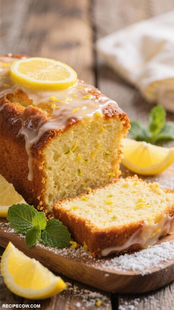 baked goods recipes Lemon Drizzle Pound Cake