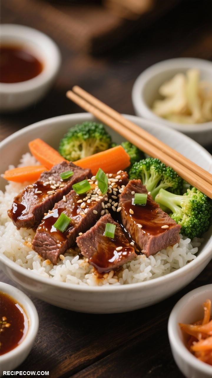 beef recipes Teriyaki Beef Rice Bowl