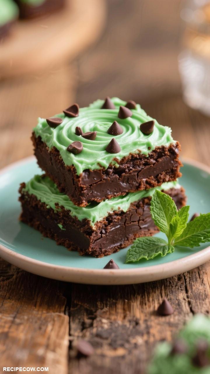 brownie recipes Mint Chocolate Chip Brownies