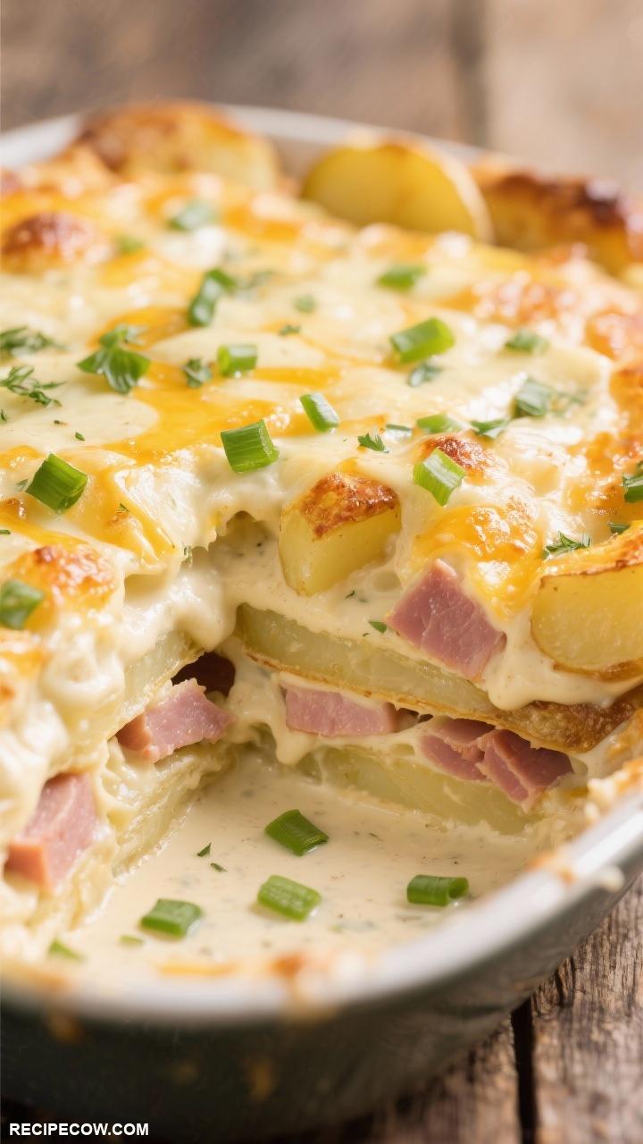 casserole recipes Creamy Potato and Ham Casserole