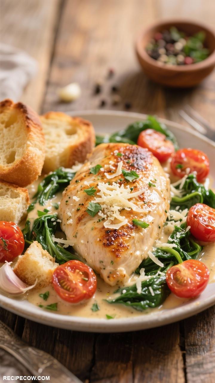 chicken recipes Creamy Garlic Parmesan Chicken