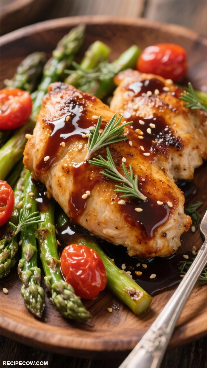 chicken recipes Honey Balsamic Glazed Chicken
