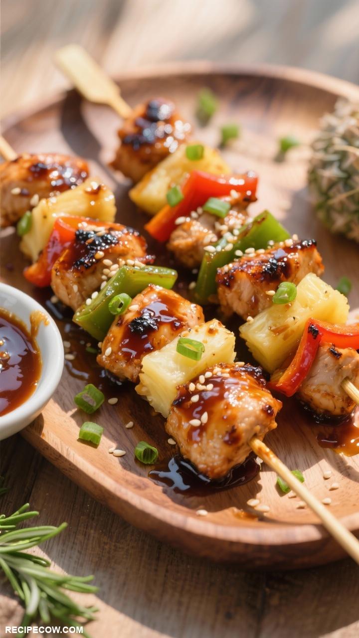 chicken recipes Teriyaki Chicken Skewers
