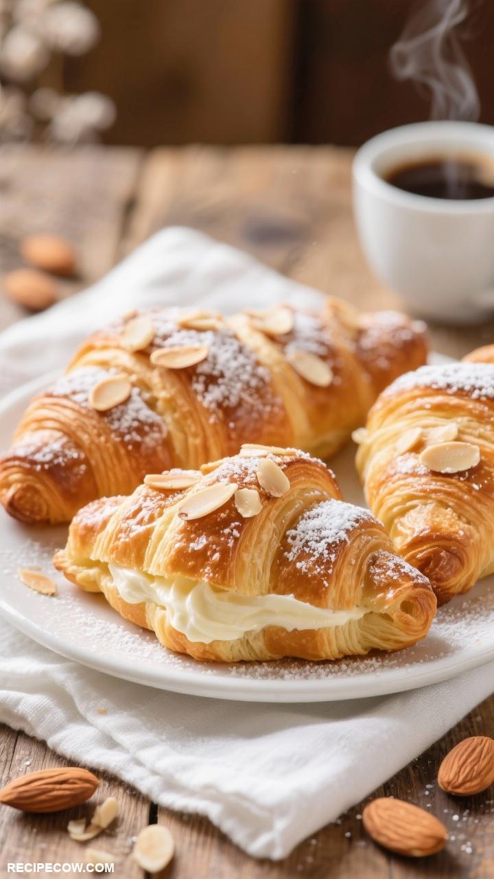 croissant recipes Almond Croissants with Pastry Cream
