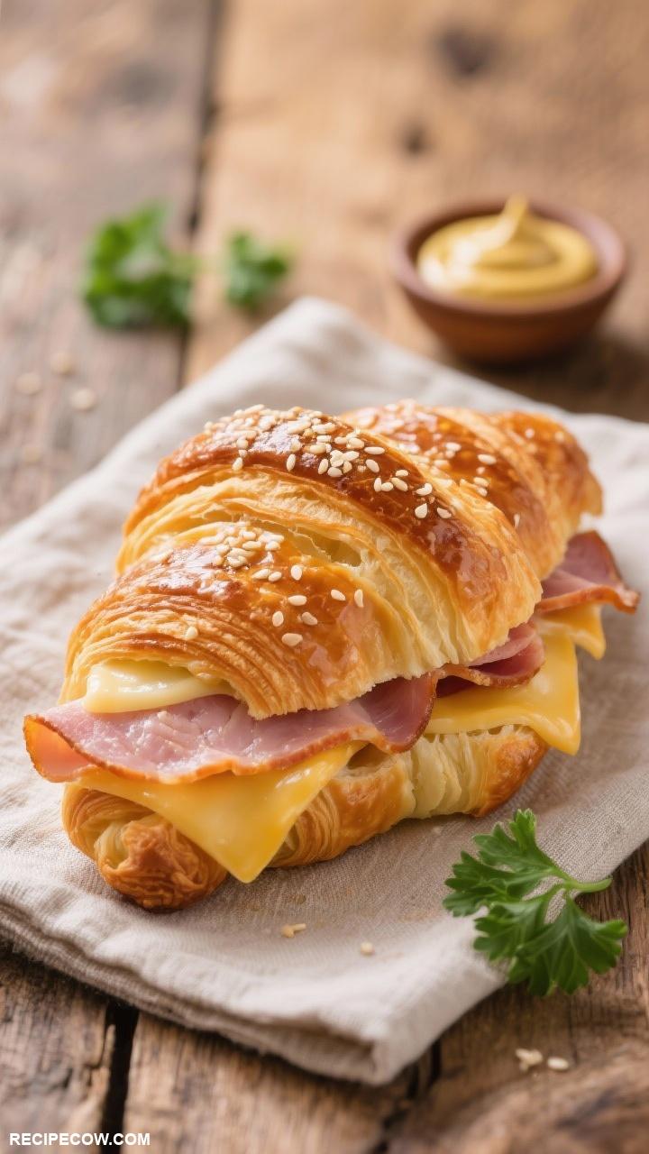 croissant recipes Ham and Cheese Croissants