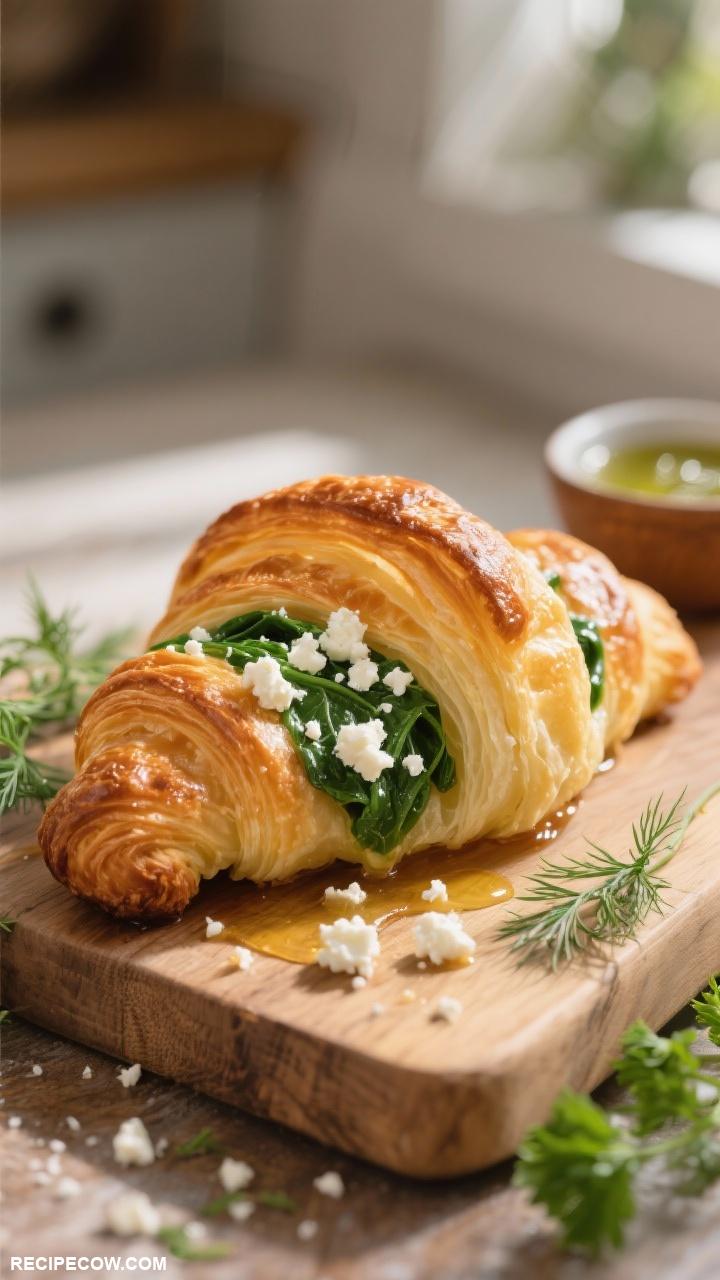 croissant recipes Spinach and Feta Croissants