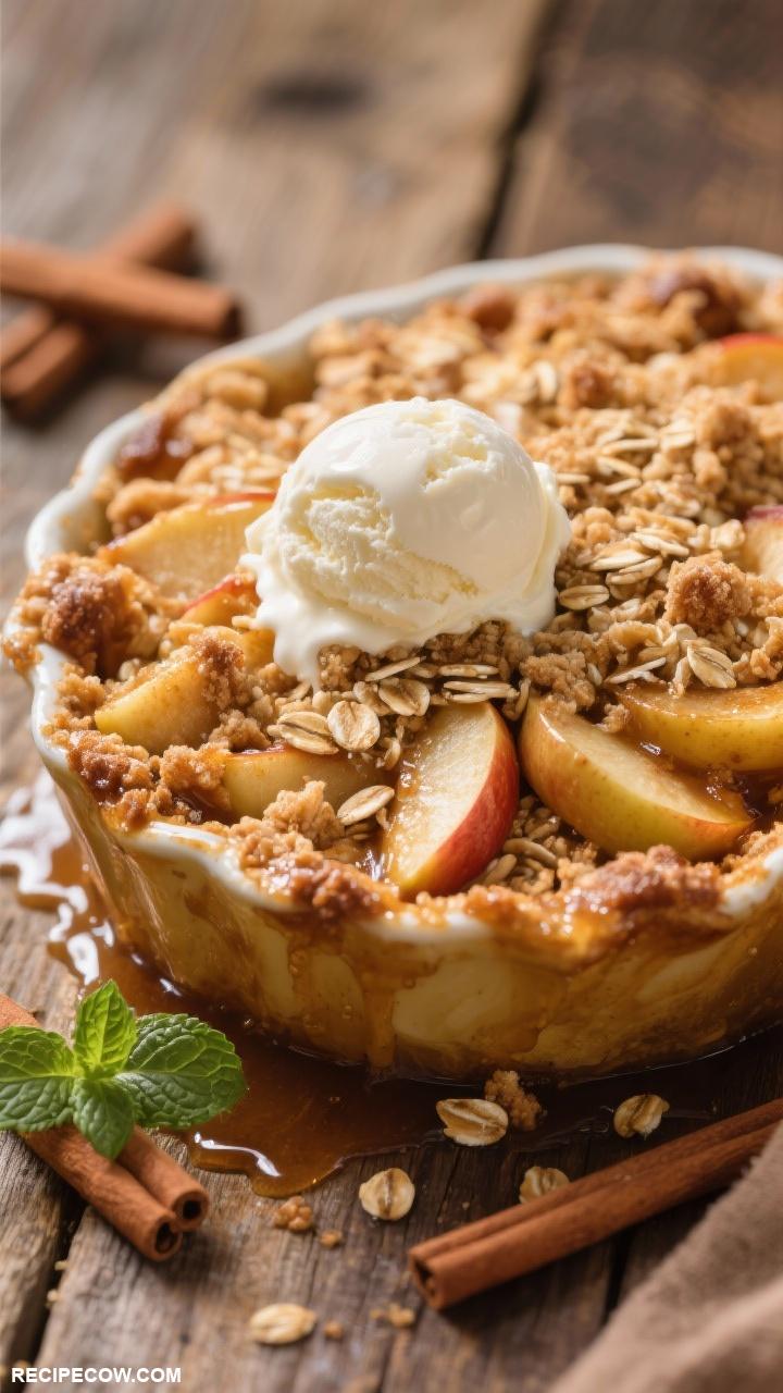 dessert recipes Apple Crisp with Oat Topping 1