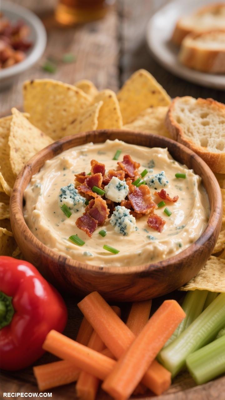 dip recipes Bacon and Blue Cheese Dip