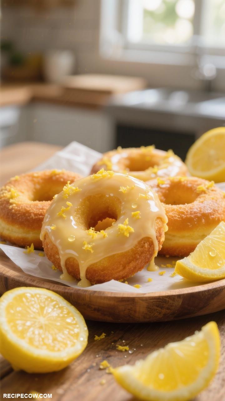 donut recipes Lemon Glazed Donuts