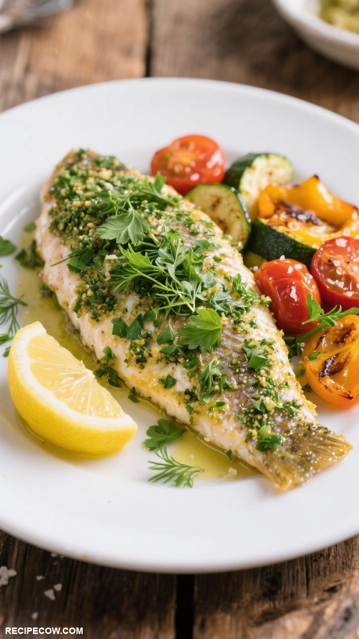 fish recipes Herb Crusted Tilapia