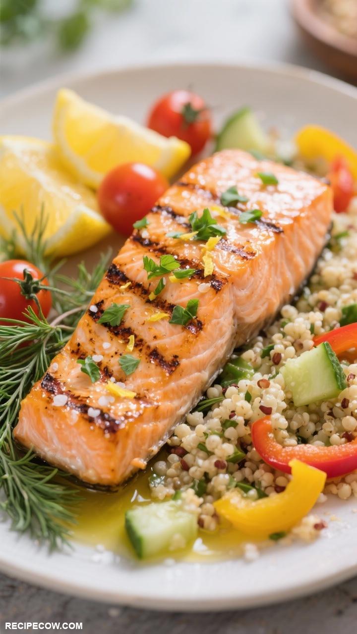 fish recipes Lemon Herb Grilled Salmon