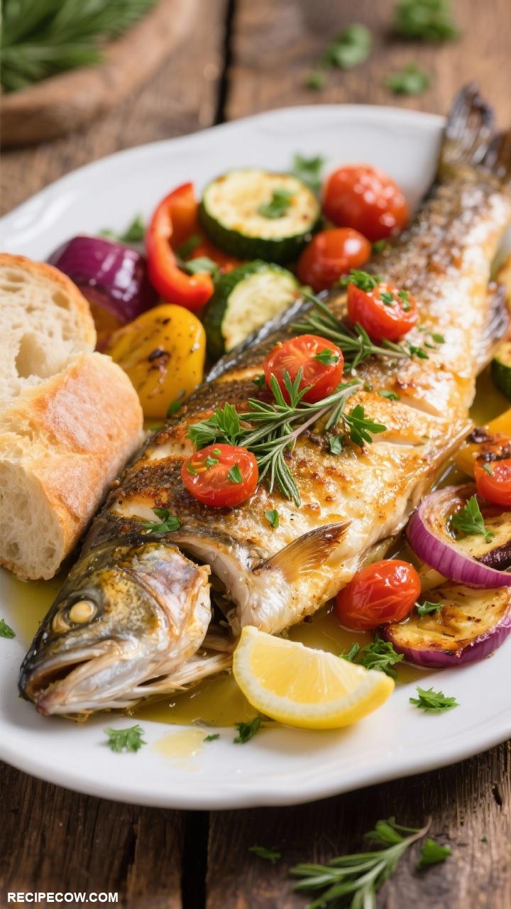 fish recipes Mediterranean Baked Trout