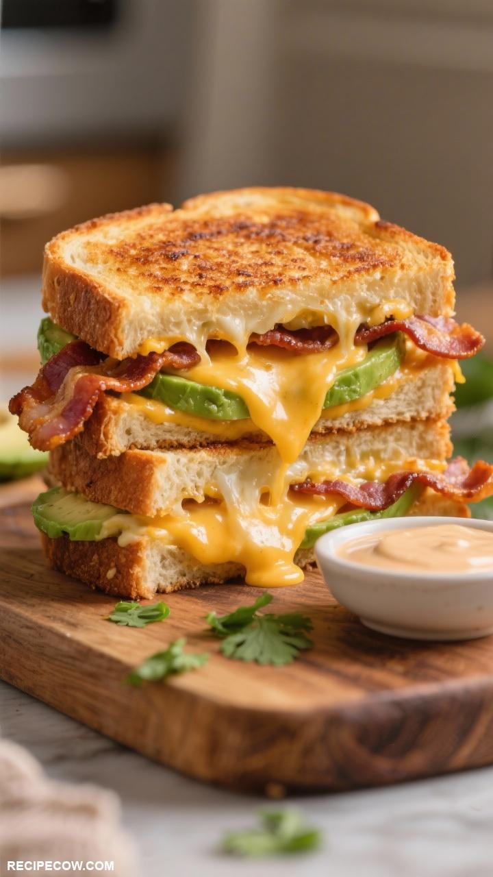 grilled cheese recipes Avocado and Bacon Grilled Cheese
