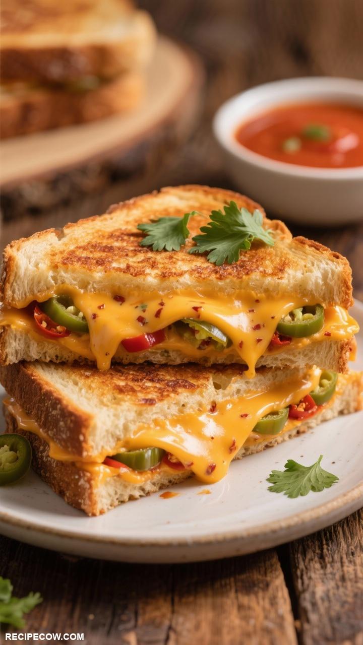 grilled cheese recipes Spicy Pepper Jack Grilled Cheese