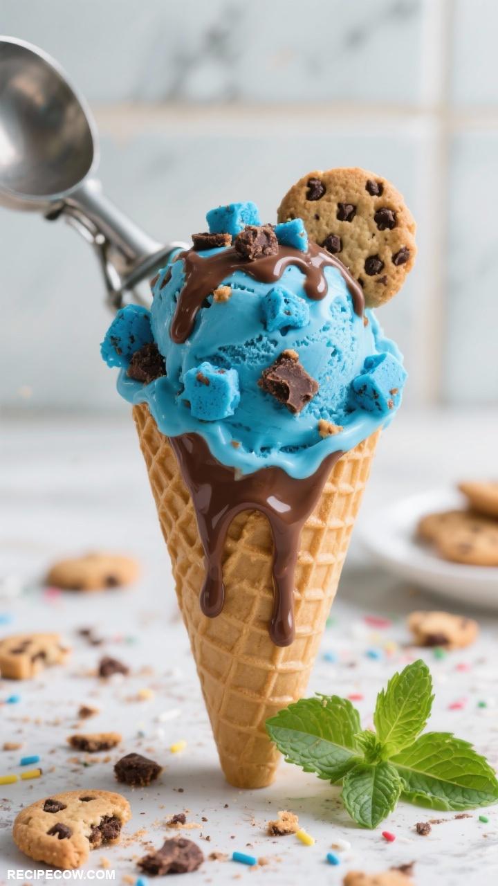 ice cream recipes Cookie Monster Ice Cream