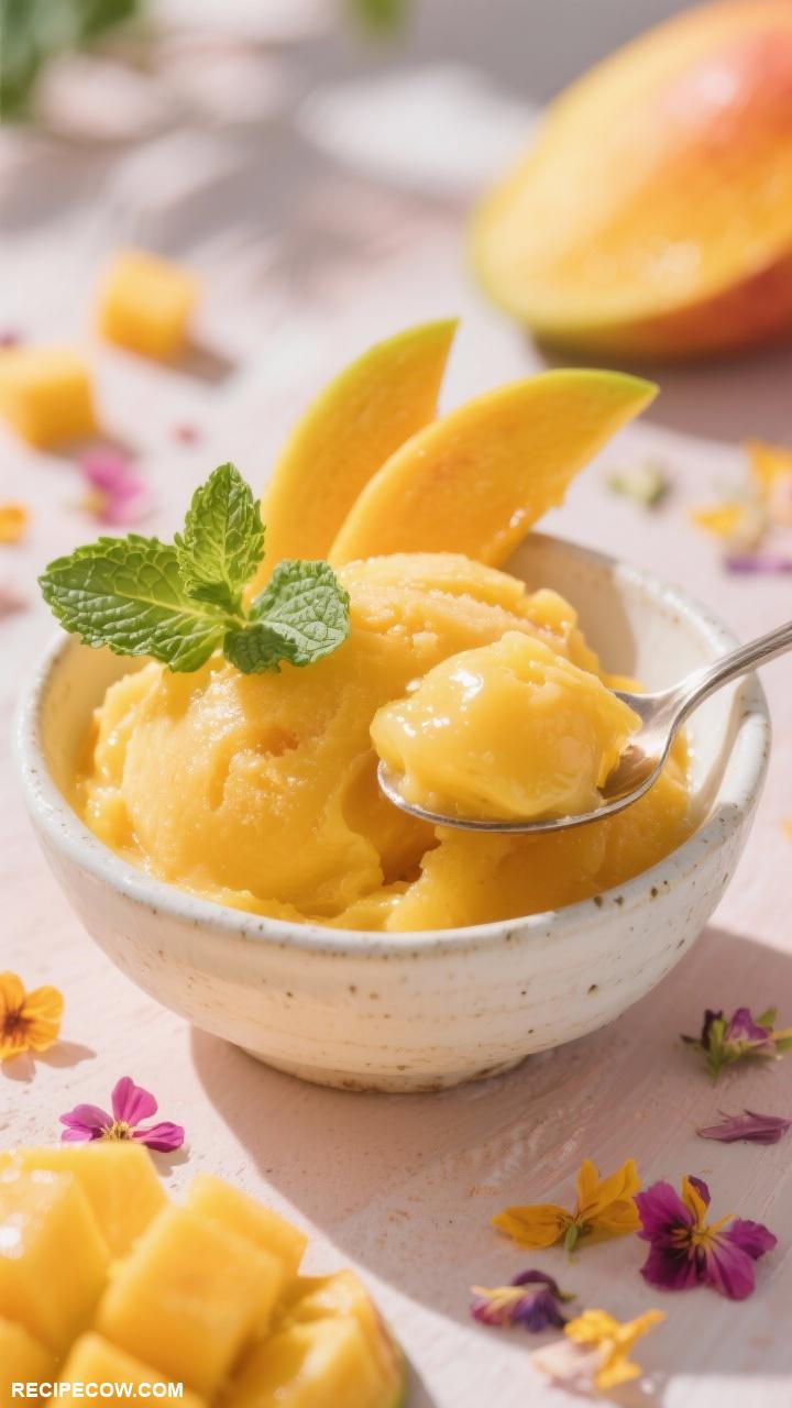 ice cream recipes Mango Sorbet