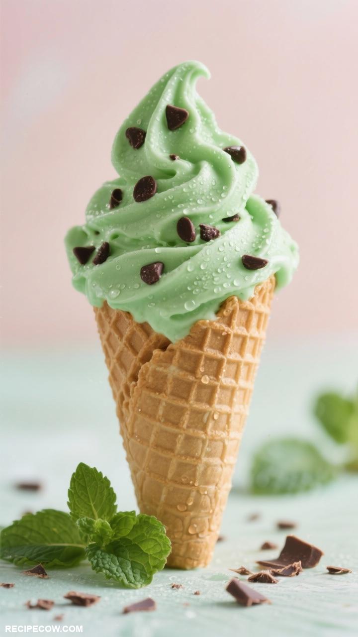 ice cream recipes Mint Chocolate Chip Ice Cream