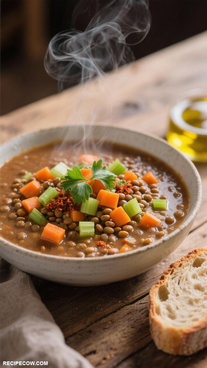 lunch ideas Lentil Soup with Carrots and Celery