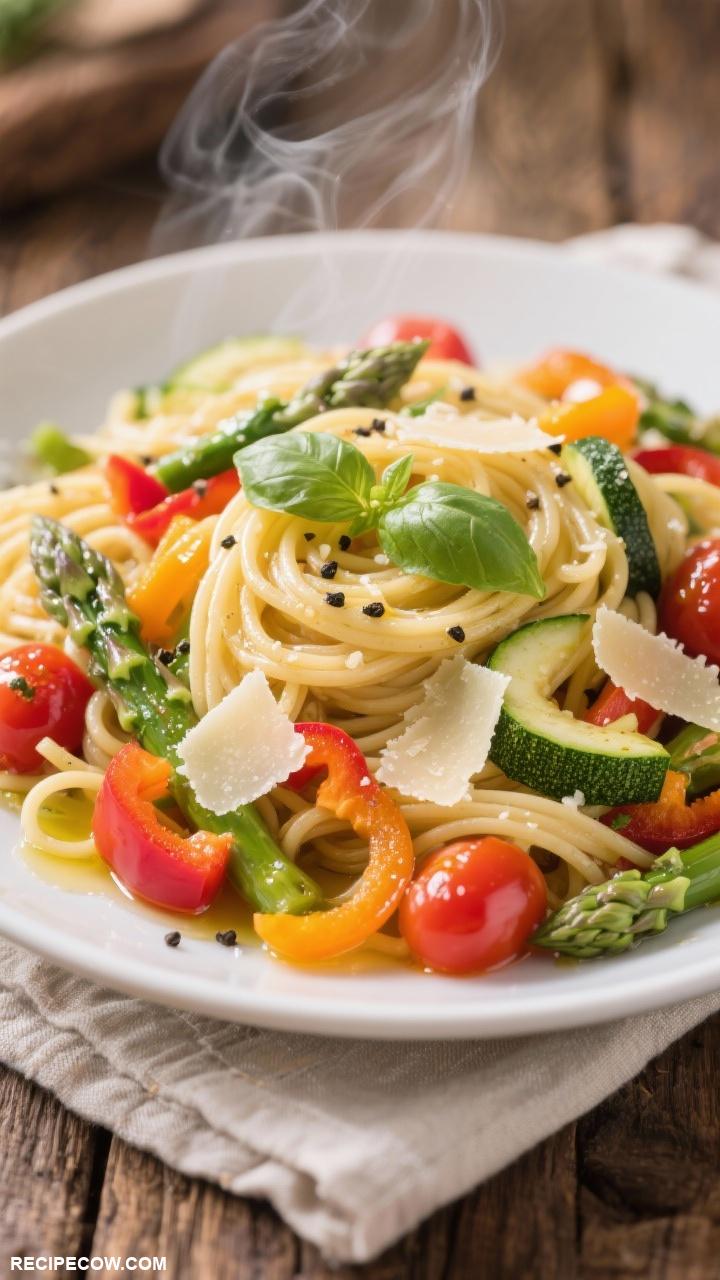 lunch ideas Pasta Primavera with Seasonal Vegetables