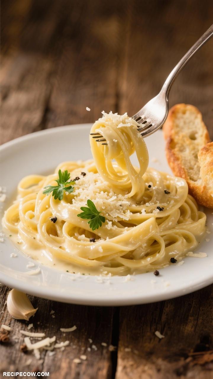 pasta recipes Fettuccine Alfredo with Creamy Parmesan Sauce