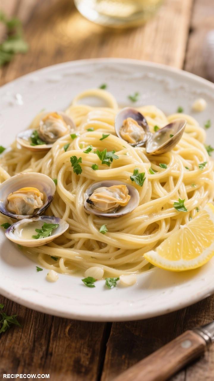 pasta recipes Linguine Vongole with Clams and White Wine