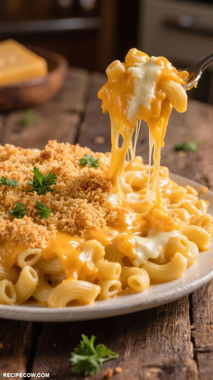 pasta recipes Macaroni and Cheese with Three Cheeses