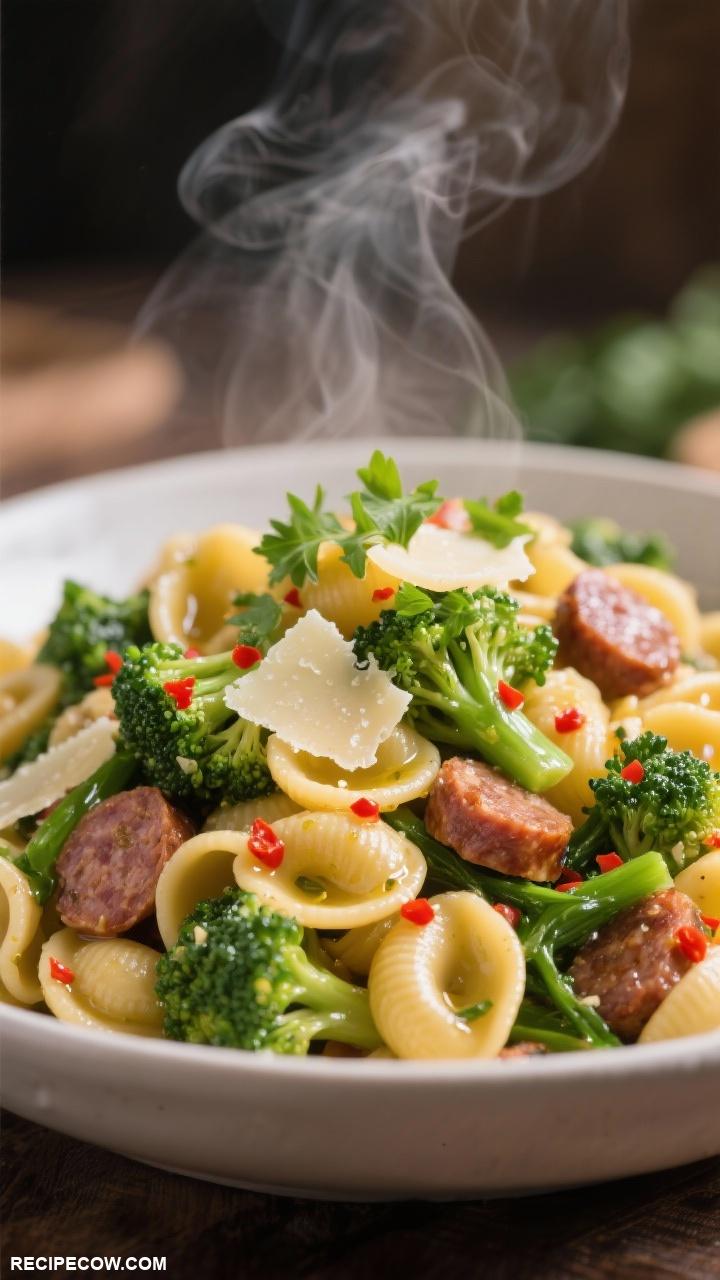pasta recipes Orecchiette with Broccoli Rabe and Sausage
