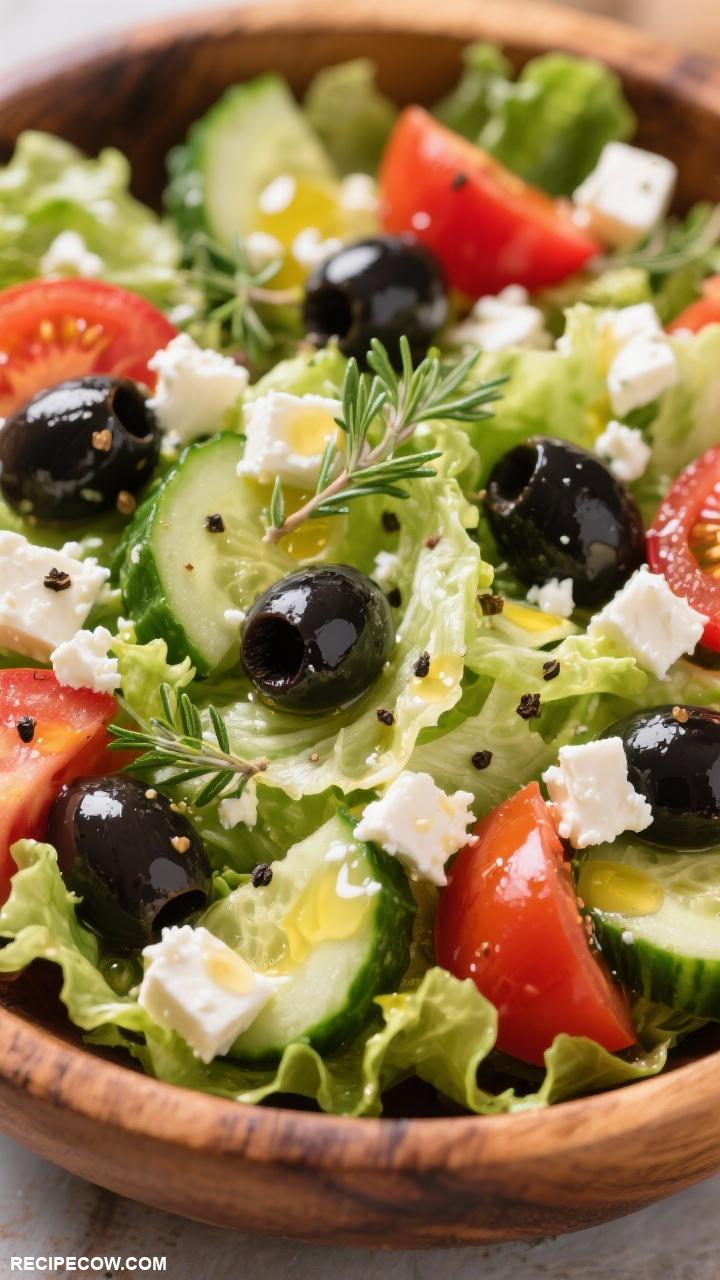 salad recipes Greek Salad with Feta and Olives