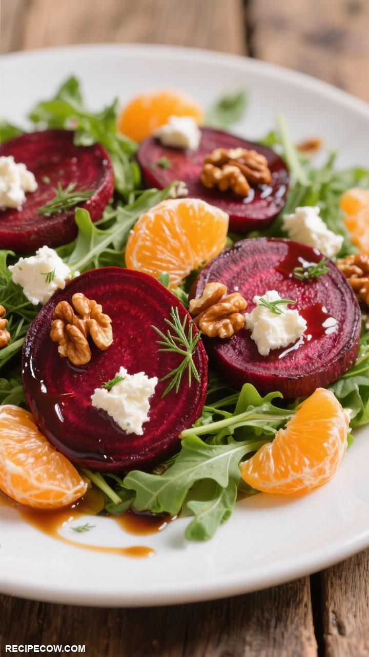 salad recipes Roasted Beet and Goat Cheese Salad