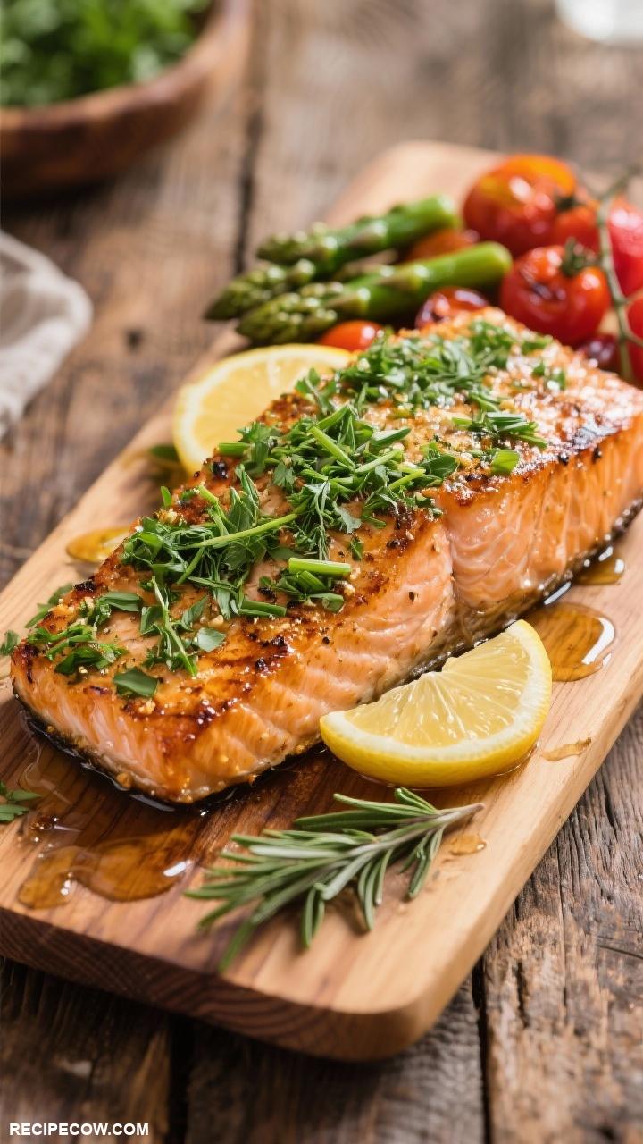 salmon recipes Cedar Plank Salmon with Herbs