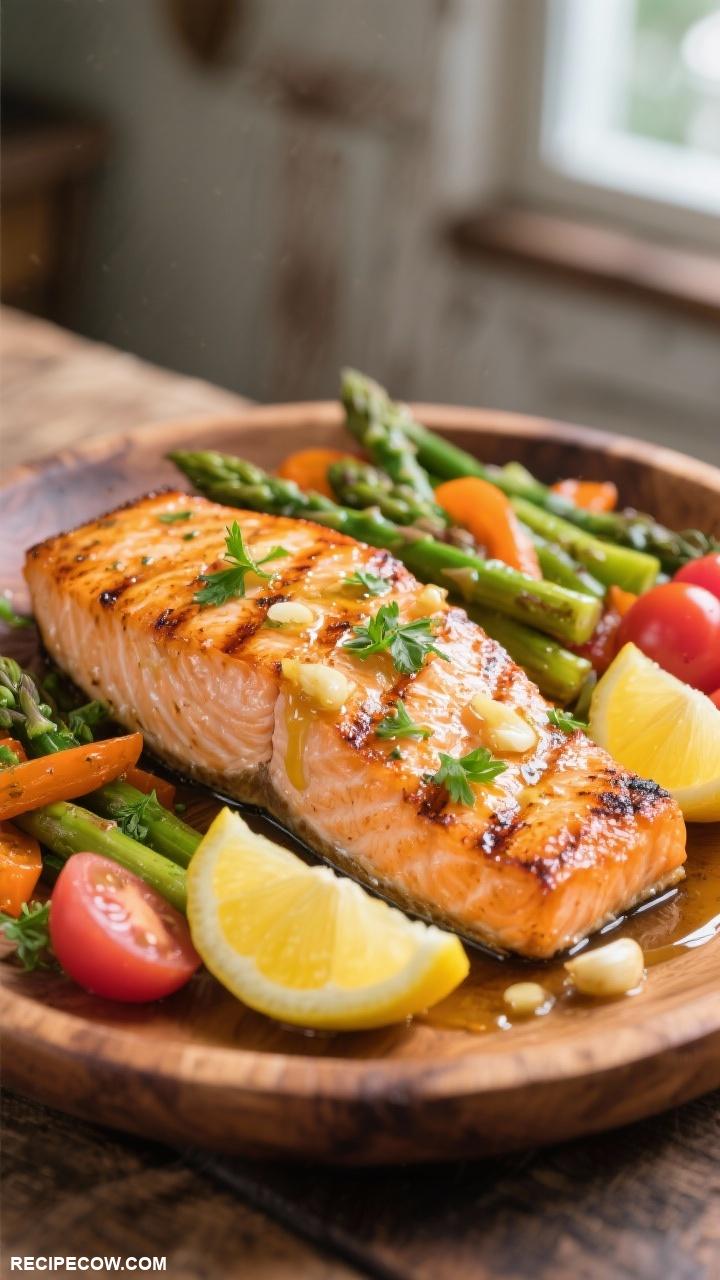 salmon recipes Grilled Lemon Garlic Salmon