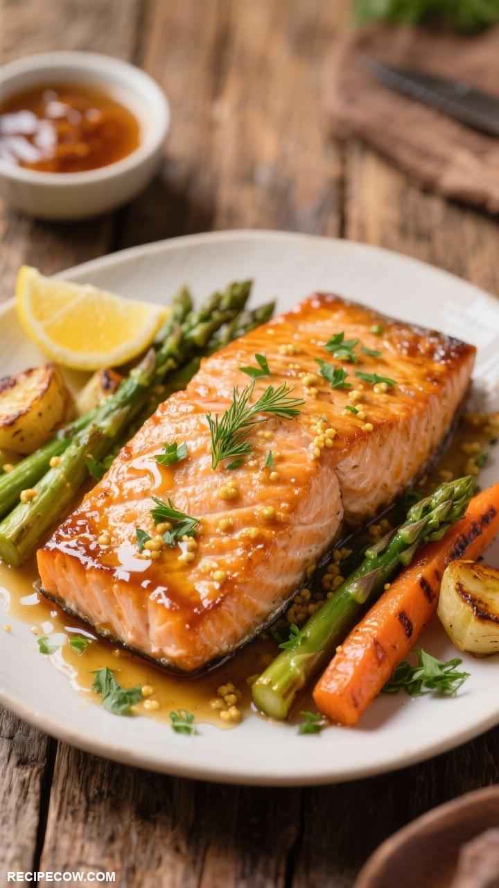 salmon recipes Maple Dijon Roasted Salmon