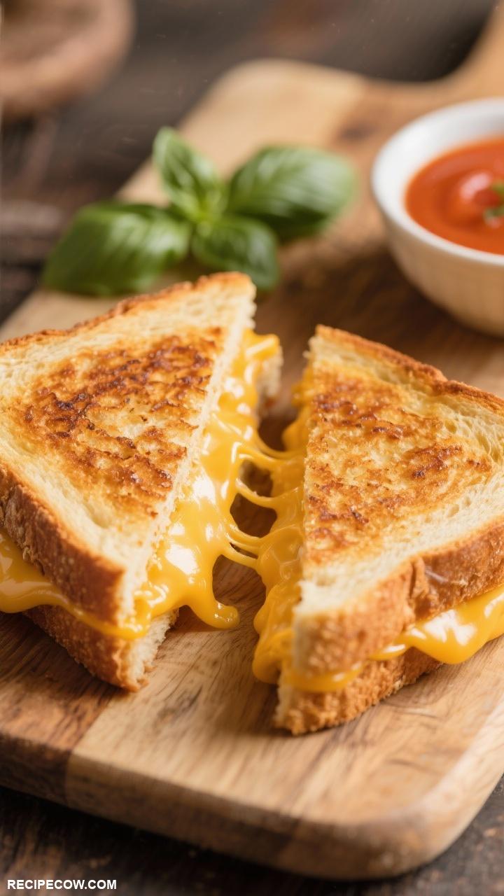 sandwich recipes Grilled Cheese Melted cheddar cheese between two slices of buttered bread grilled to perfection
