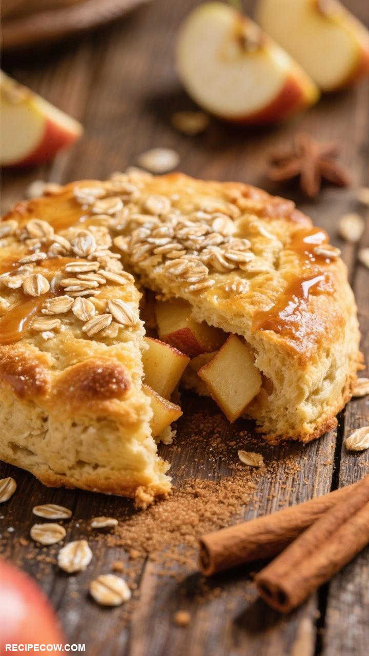 scones recipes Apple Cinnamon Scones with Oat Topping