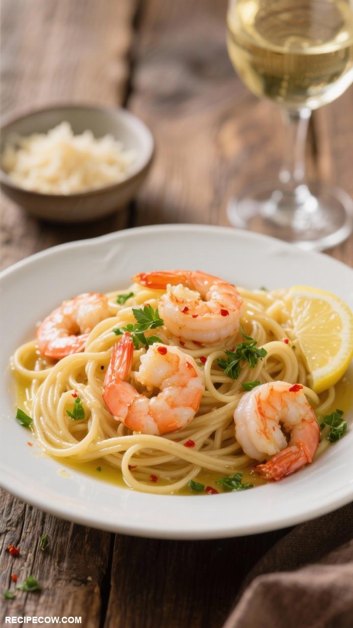 shrimp recipes Shrimp Scampi with Linguine