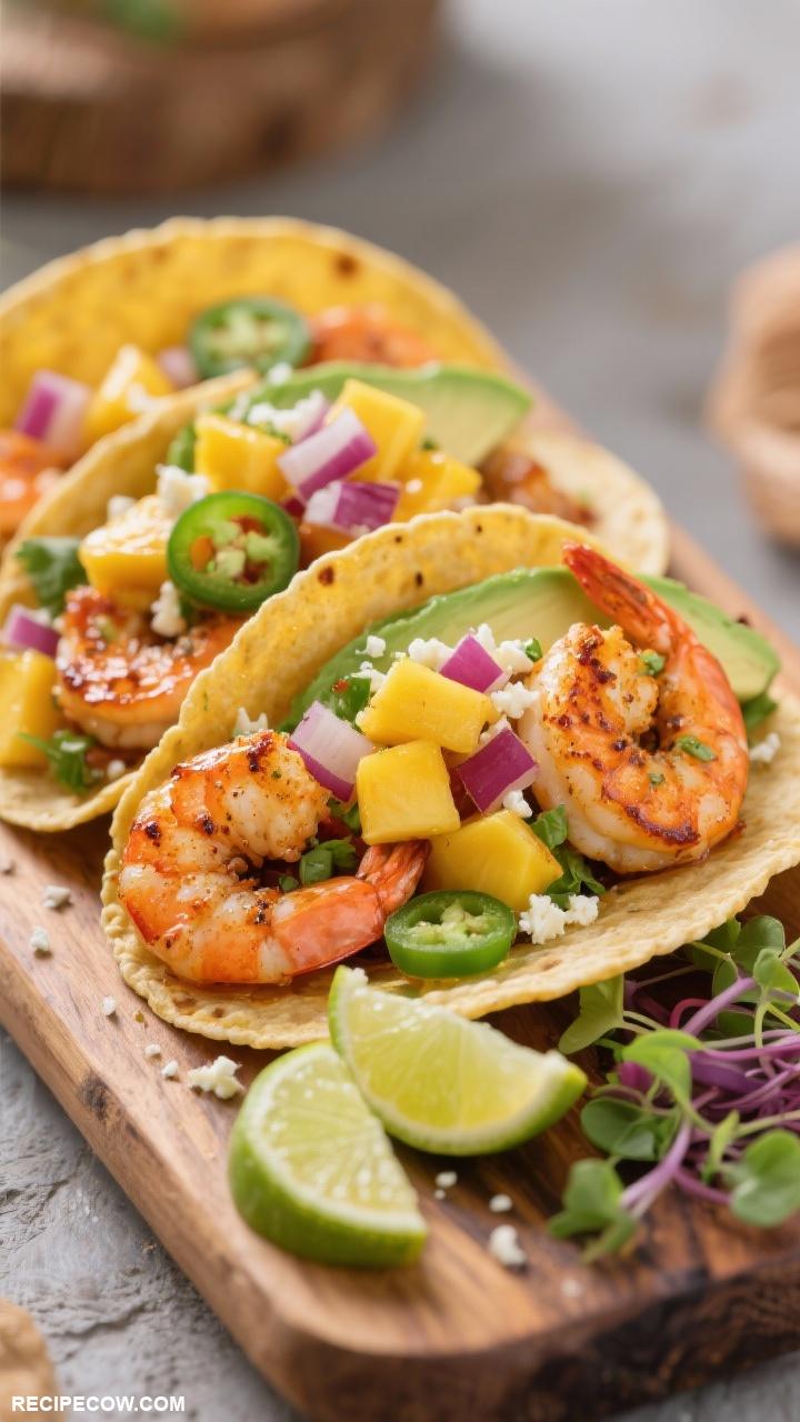 shrimp recipes Shrimp Tacos with Mango Salsa