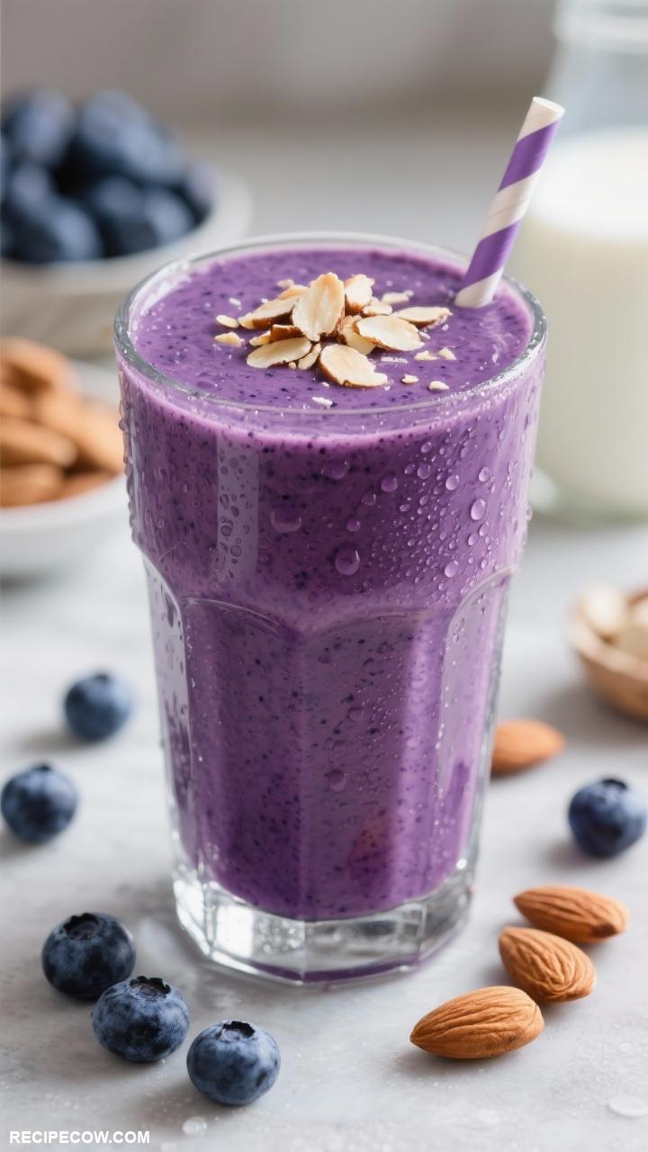 smoothie recipes Protein Packed Blueberry Almond Smoothie