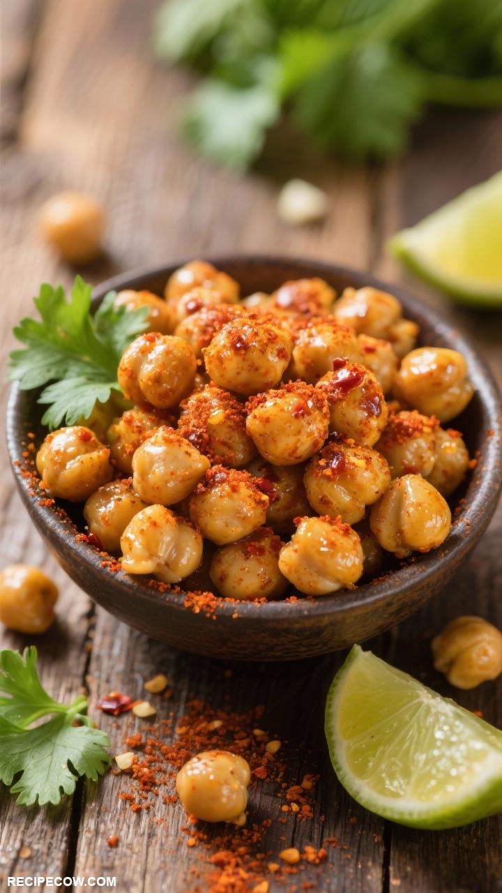 snacks recipes Spicy Roasted Chickpeas