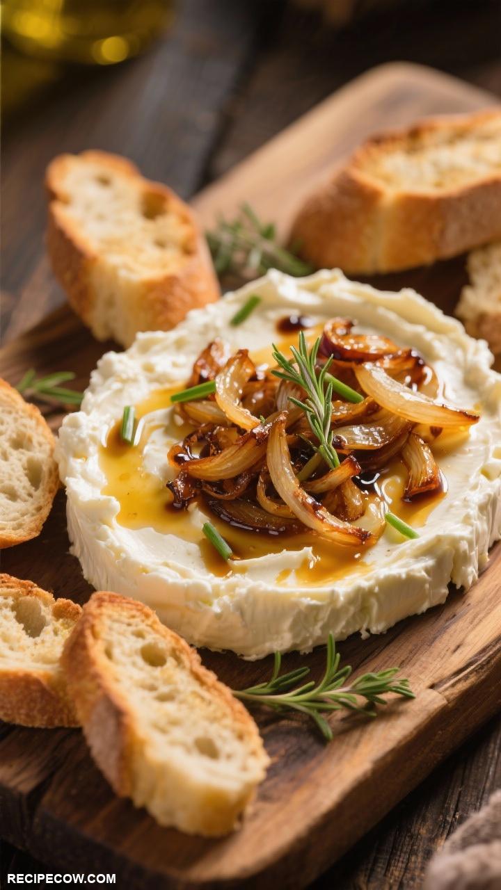spreads recipes Caramelized Onion and Goat Cheese Spread