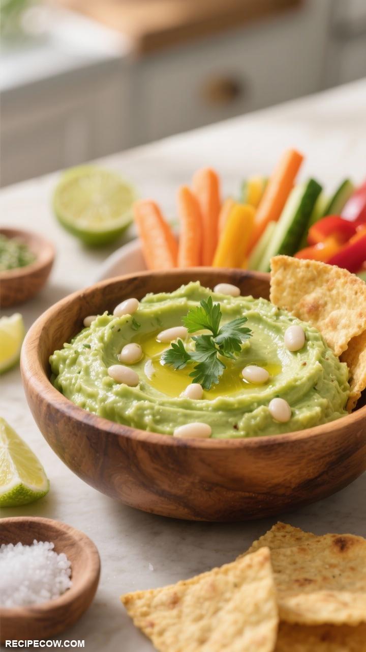 spreads recipes Creamy Avocado and White Bean Dip