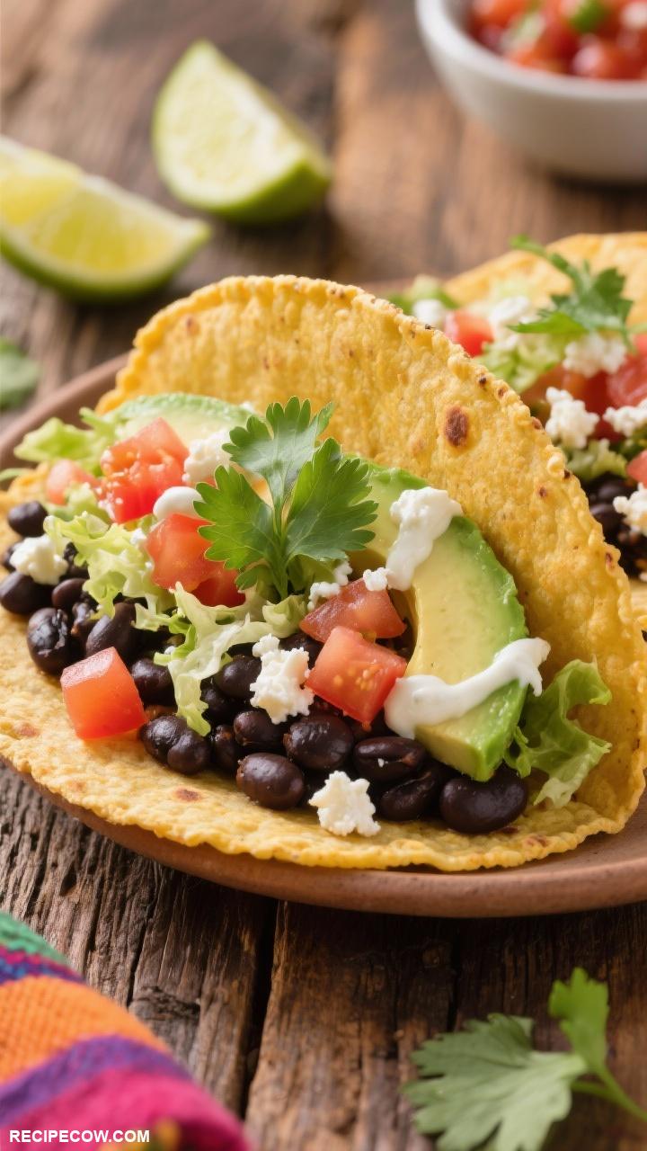 taco recipes Vegetarian Black Bean Tacos