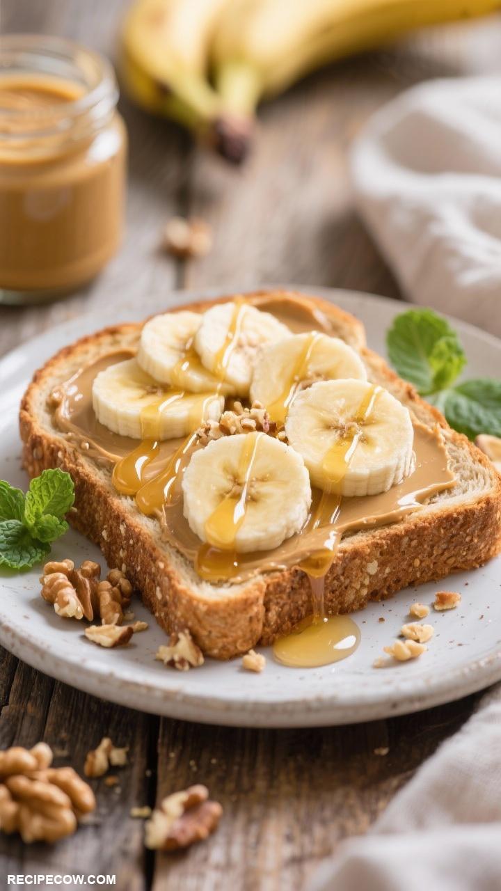 toast recipes Peanut Butter and Banana Toast