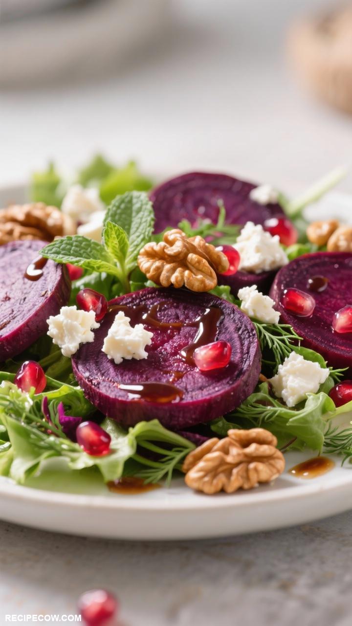 vegetable recipes Beetroot and Goat Cheese Salad
