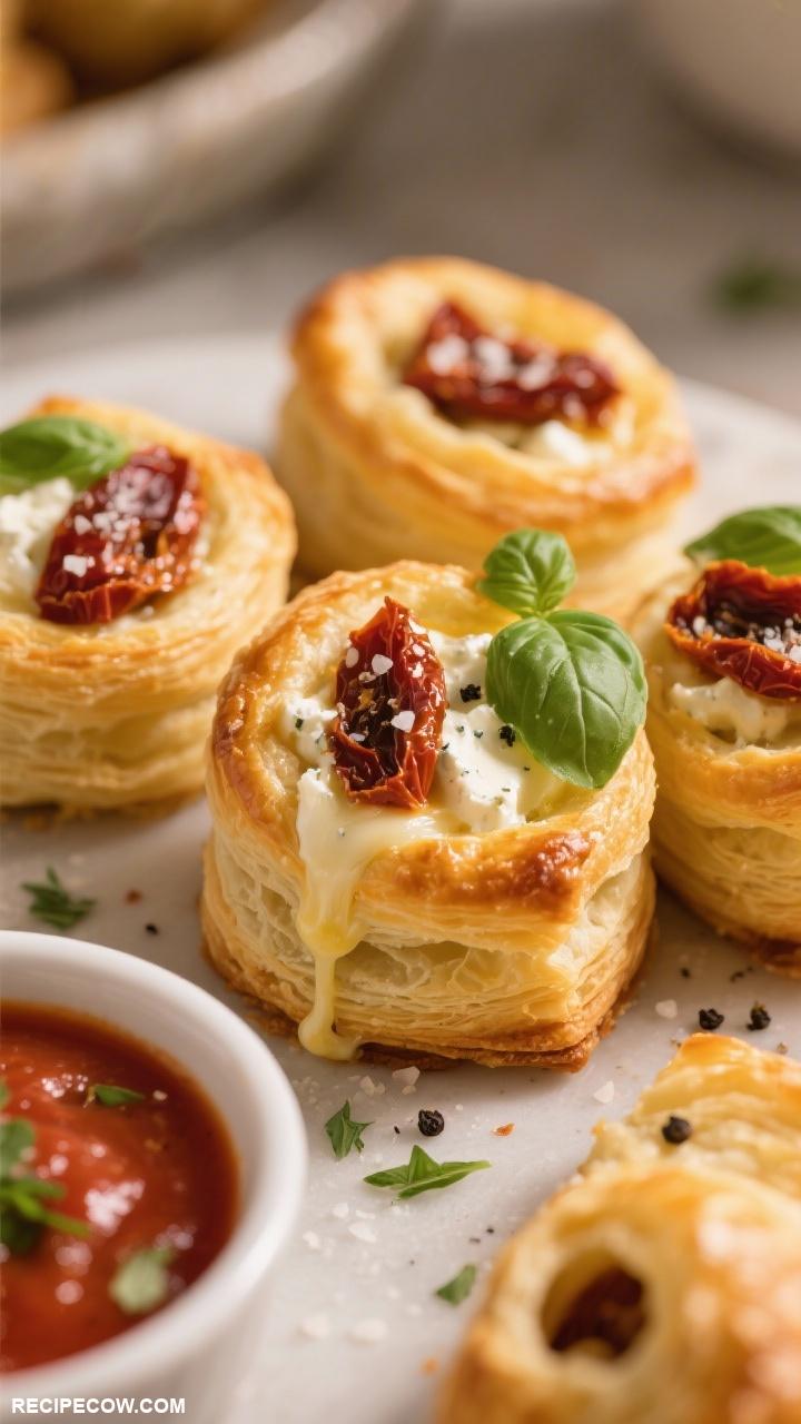 Easy appetizers Savory Puff Pastry Bites