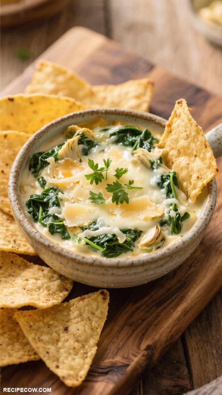 Easy appetizers Spinach and Artichoke Dip