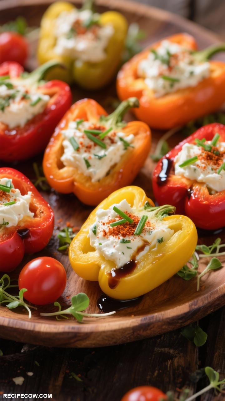 Easy appetizers Stuffed Mini Peppers