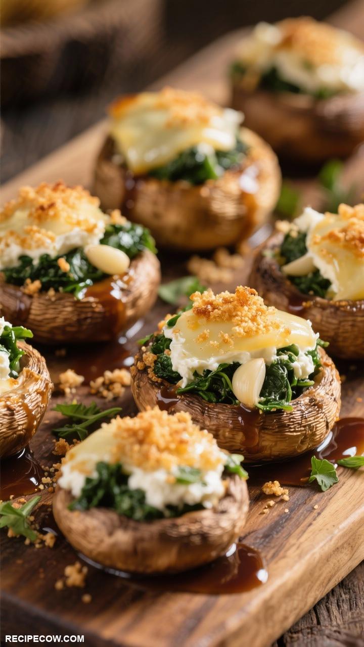 Finger food appetizers Stuffed Mushroom Caps