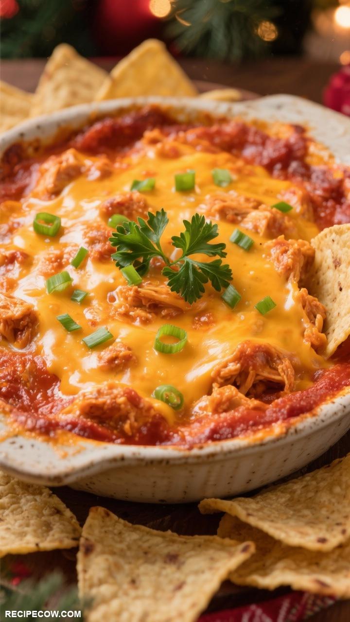Holiday appetizers Hot Buffalo Chicken Dip