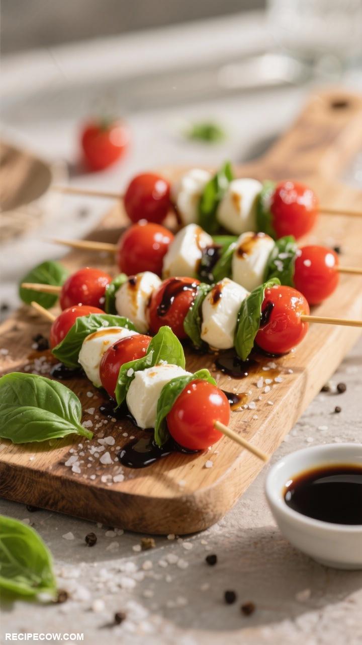 Party appetizers Caprese Skewers